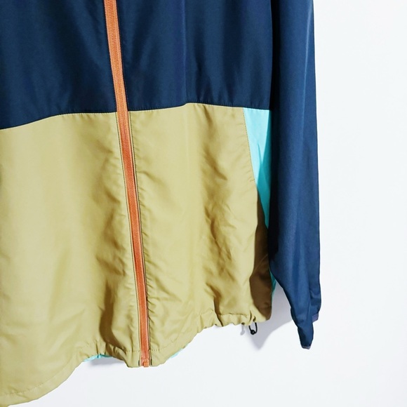 Billabong - Navy Color-block Packable Jacket - Picture 4 of 5